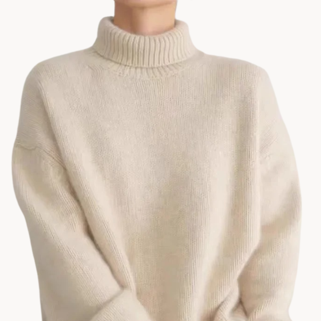 Elsa | Jersey de punto grueso cuello alto