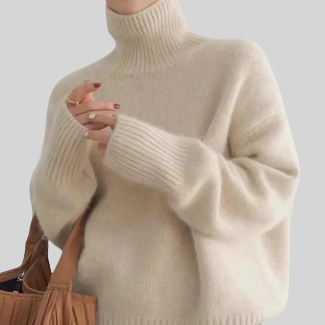 Elsa | Jersey de punto grueso cuello alto